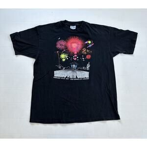 Vintage 90s Single Stitch Western WInter Blast Lake Havasu T-Shirt XL